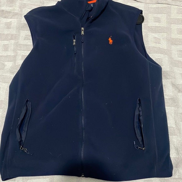 ⭐️⬇️ Polo Ralph Lauren Men’s Fleece, Full Zip Sweater Vest - Picture 1 of 8